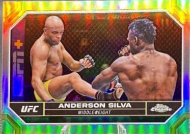 Anderson Silva 2024 Topps Chrome UFC Base #17 Refractor