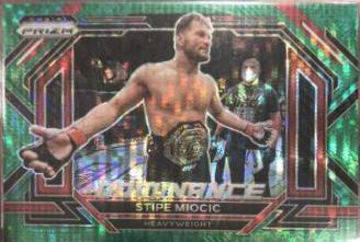 Stipe Miocic 2023 Panini Prizm UFC Dominance #3 Green Pulsar