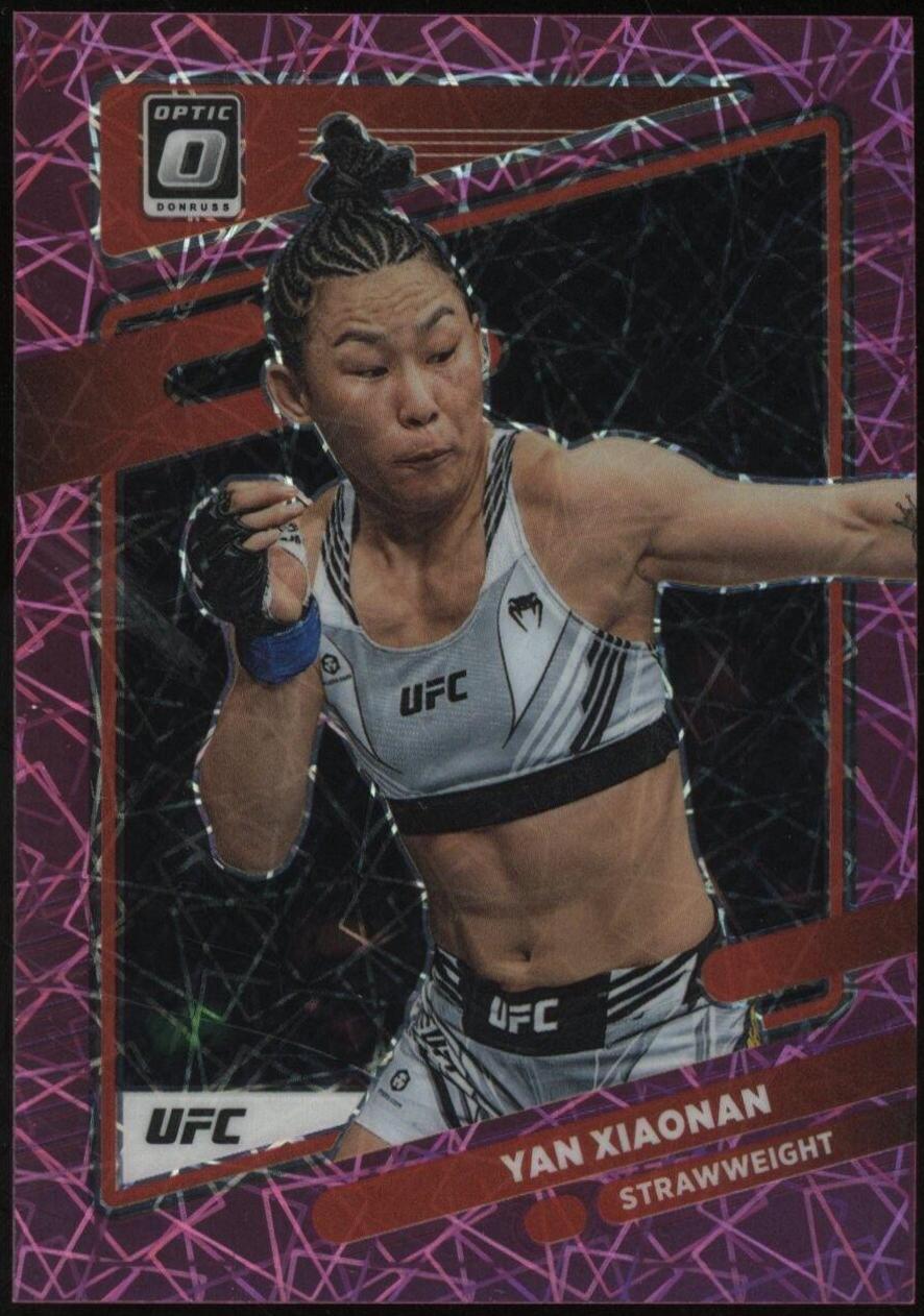 Yan Xiaonan 2022 Panini Donruss Optic UFC Base #31 Pink Velocity