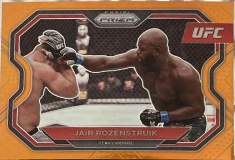 Jairzinho Rozenstruik 2021 Panini Prizm UFC Base #130 Orange