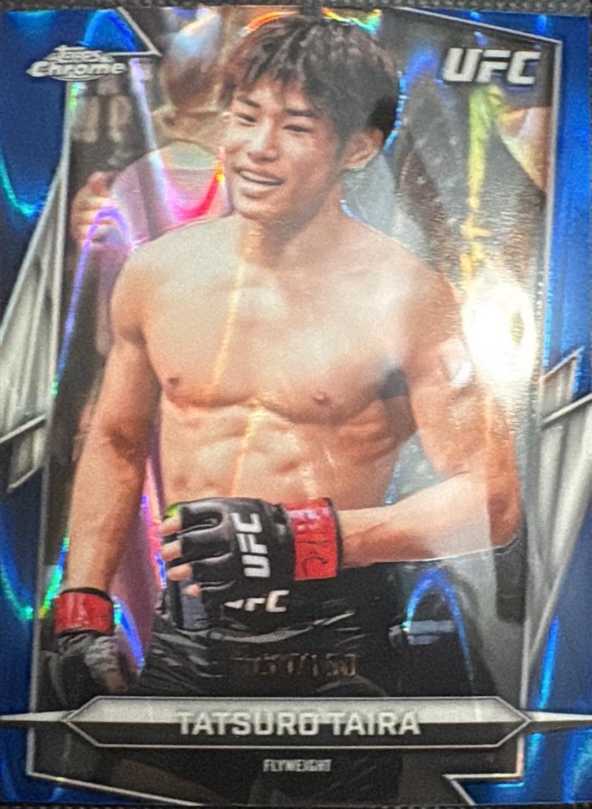 Tatsuro Taira 2026 Topps Chrome UFC Base #72 Blue Ray Wave Refractor