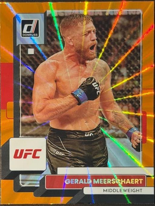 Gerald Meerschaert 2023 Panini Donruss UFC Base #163 Orange Laser