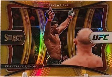 Francis Ngannou 2021 Panini Select UFC Premier Level #120 Gold
