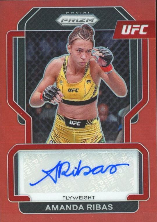 Amanda Ribas 2022 Panini Prizm UFC Signatures #SG-ARB Red