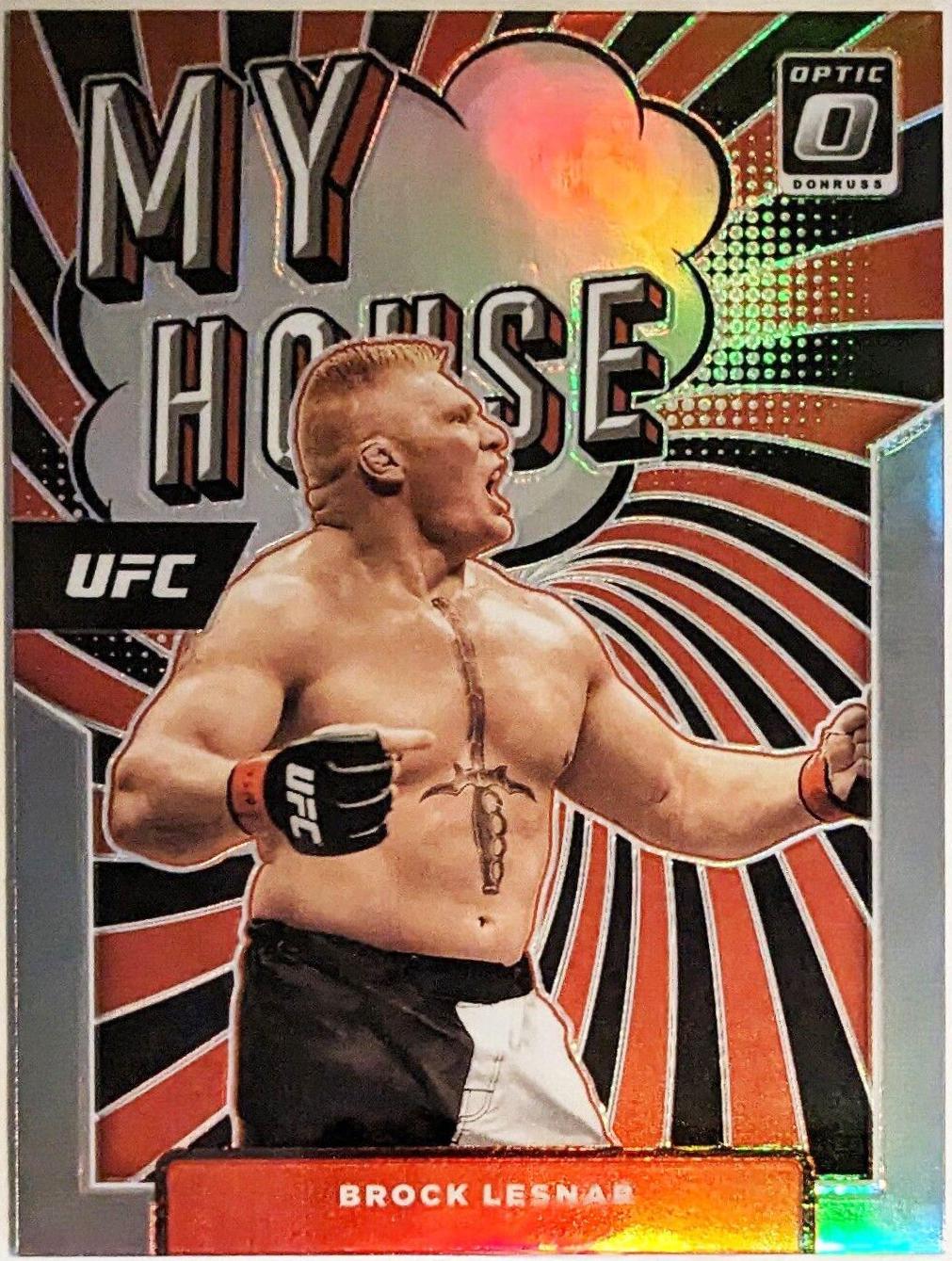 Brock Lesnar 2022 Panini Donruss Optic UFC My House #21 Holo