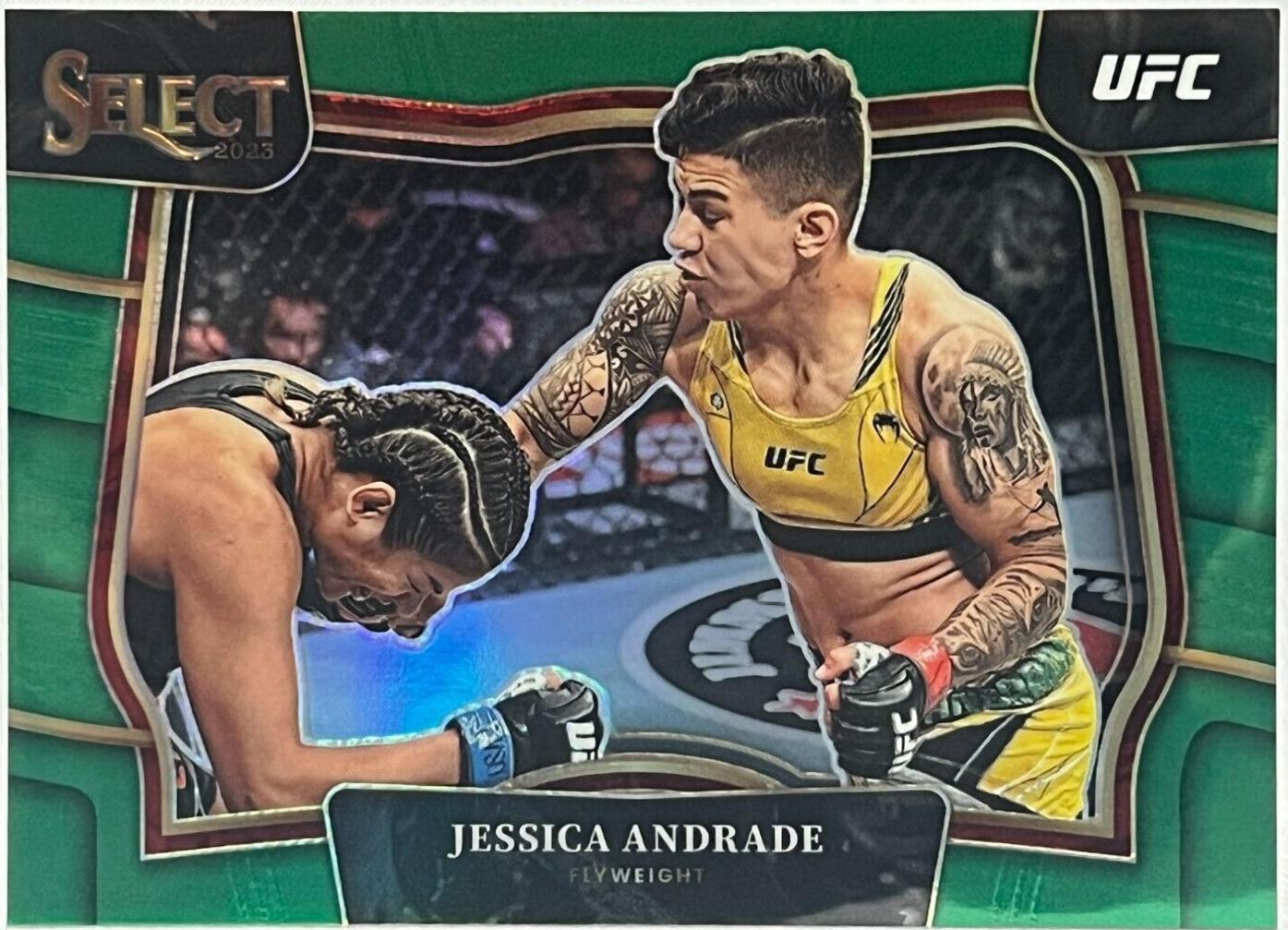 Jessica Andrade 2023 Panini Select UFC Octagonside #289 Green