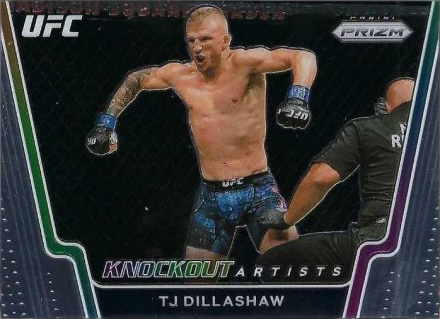 TJ Dillashaw 2021 Panini Prizm UFC Knockout Artists #6 Silver