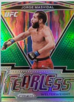 Jorge Masvidal 2021 Panini Prizm UFC Fearless #2 Green