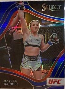 Maycee Barber 2022 Panini Select UFC Octagonside #240 Blue Prizm