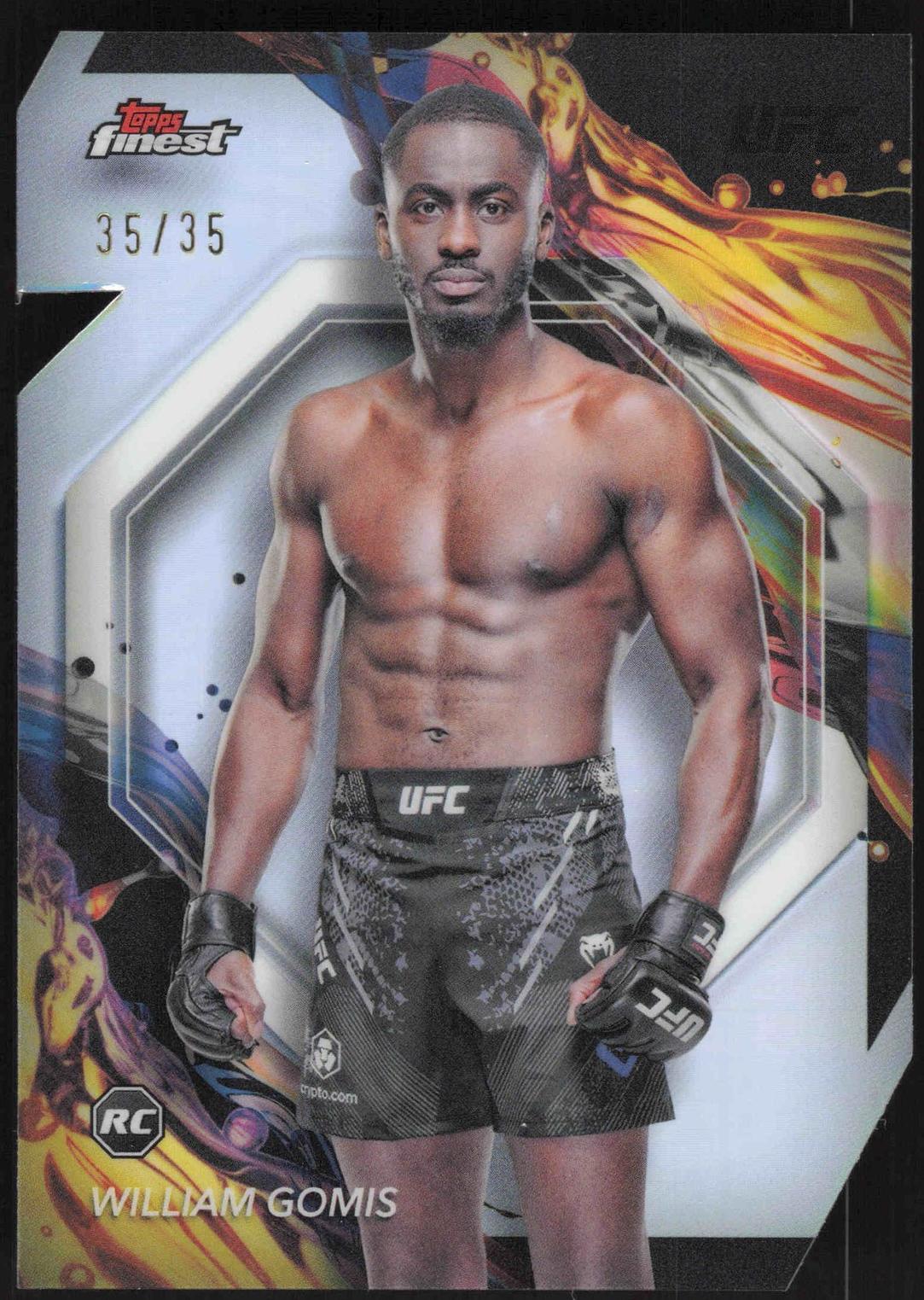 William Gomis 2024 Topps Finest UFC Base Uncommon #171 Die-Cut Refractor