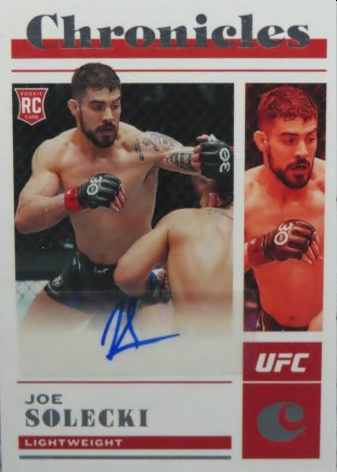 Joe Solecki 2023 Panini Chronicles UFC Chronicles Signatures #34 Platinum