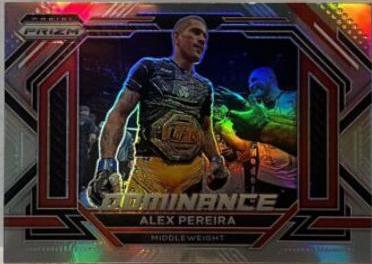 Alex Pereira 2023 Panini Prizm UFC Dominance #21 Silver