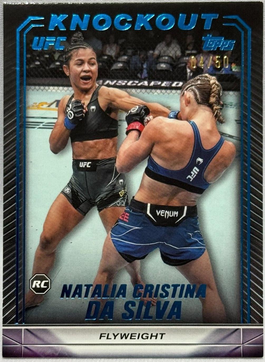 Natalia Silva 2024 Topps Knockout UFC Base #3 Blue