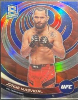 Jorge Masvidal 2023 Panini Chronicles UFC Base Spectra #384 Cracked Ice