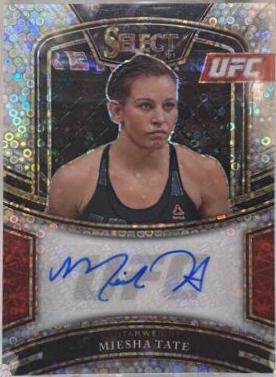 Miesha Tate 2021 Panini Select UFC Signatures #11 Disco Prizms