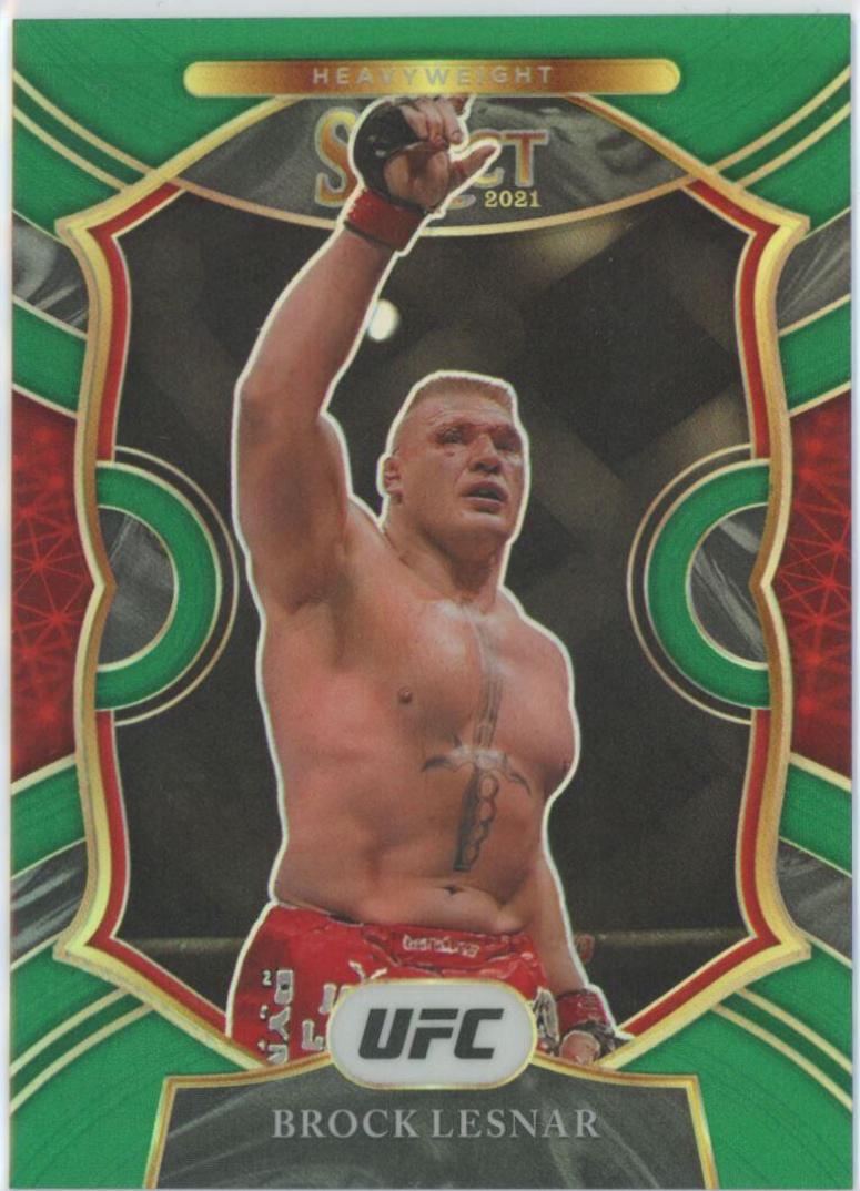 Brock Lesnar 2021 Panini Select UFC Concourse #18 Green