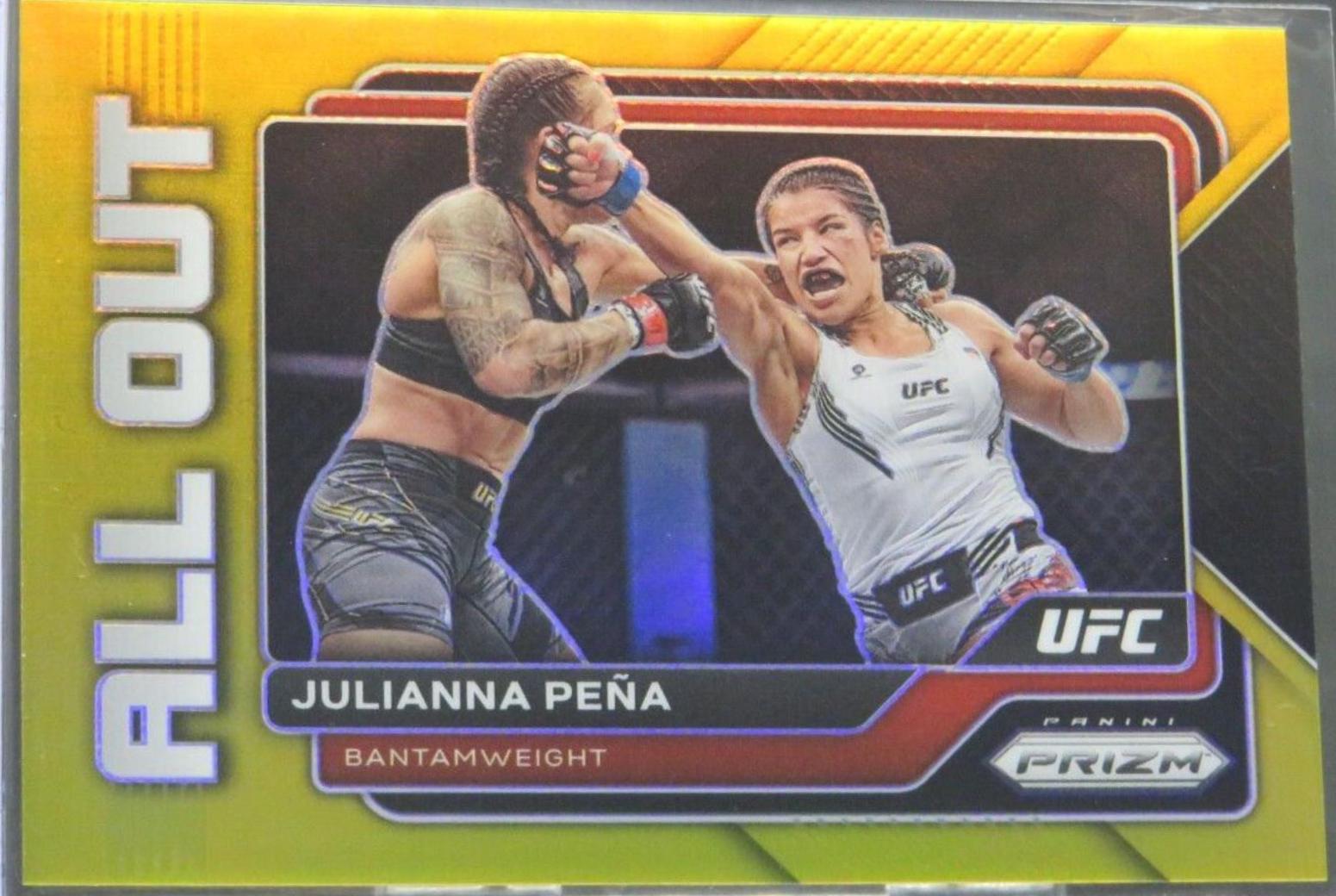 Julianna Peña 2023 Panini Prizm UFC All Out #3 Gold