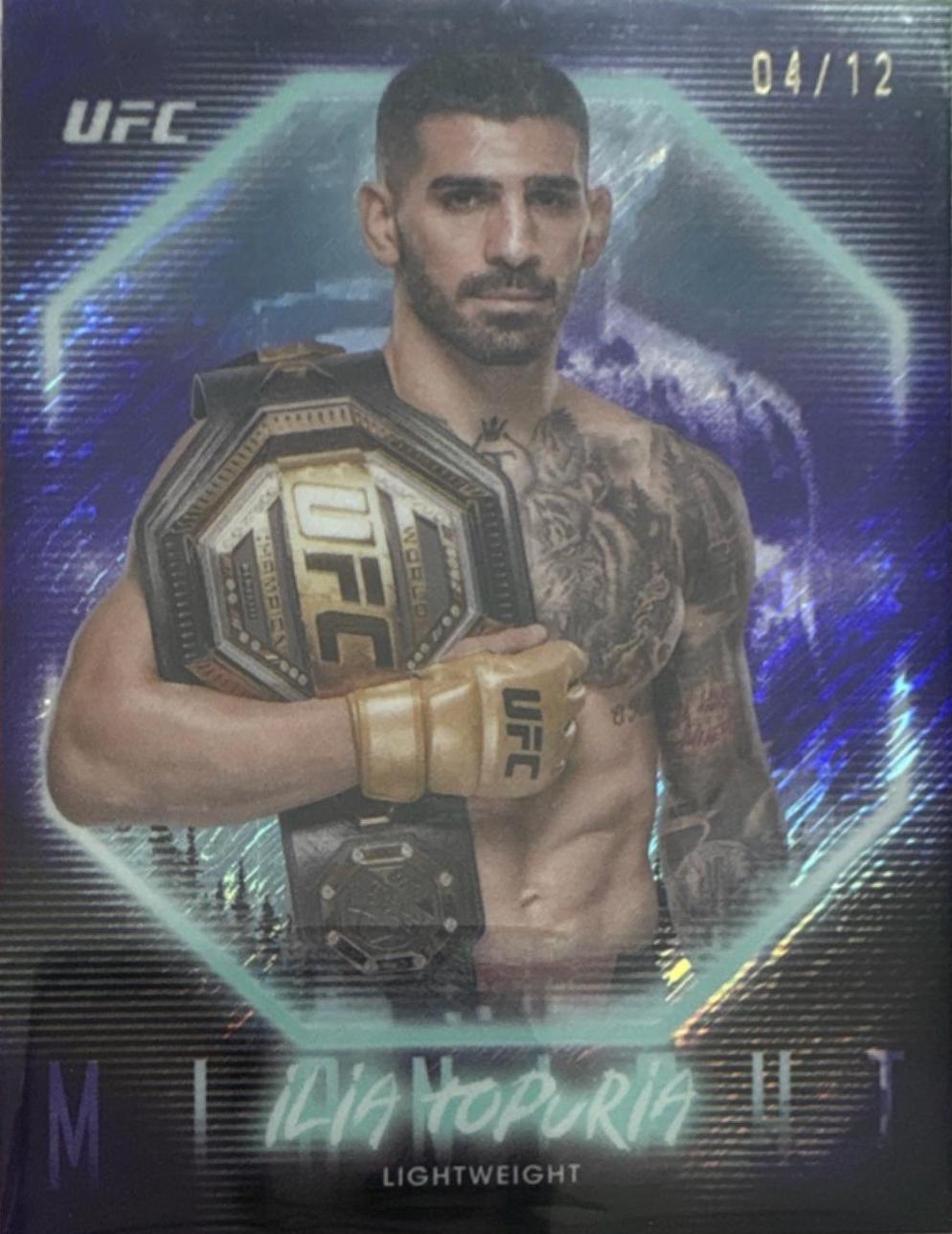 Ilia Topuria 2025 Topps Midnight UFC Base #11 Midnight