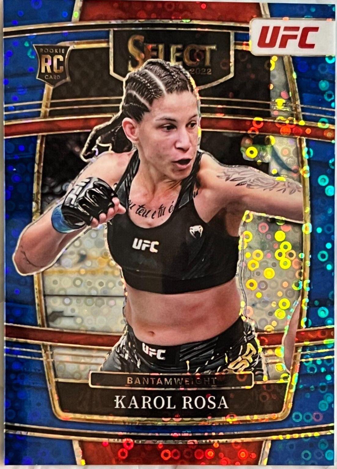 Karol Rosa 2022 Panini Select UFC Concourse #3 Blue Disco
