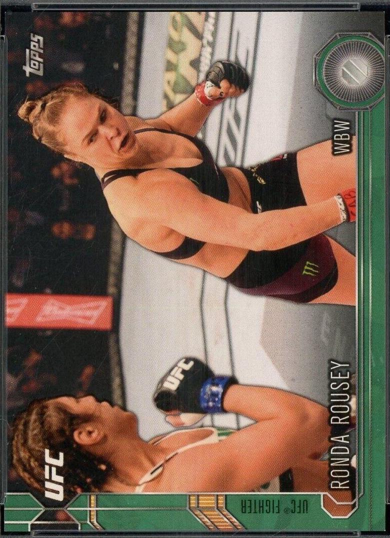 Ronda Rousey 2015 Topps UFC Chronicles Base #179 Green