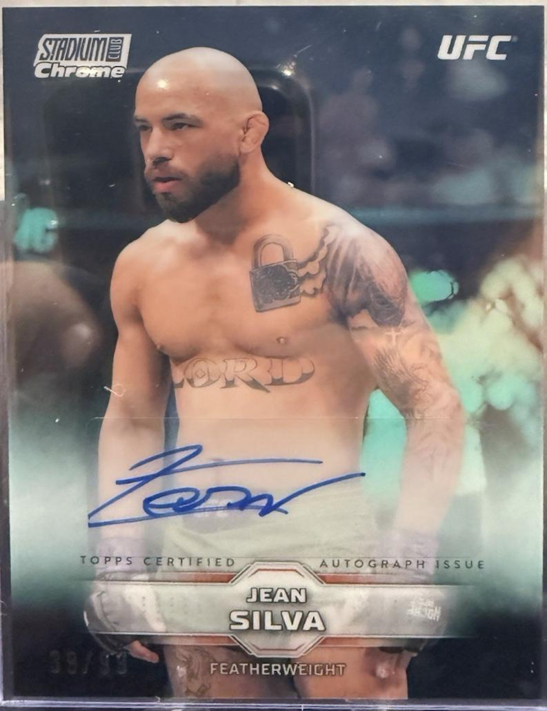 Jean Silva 2026 Topps Stadium Club UFC Chrome Autographs #CAV-JSA Superfractor