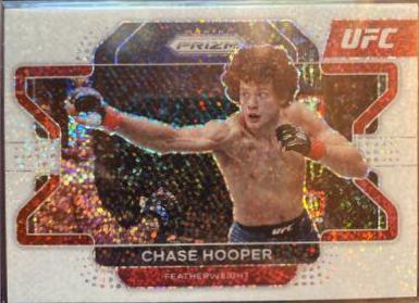 Chase Hooper 2022 Panini Prizm UFC Base #97 White Sparkle