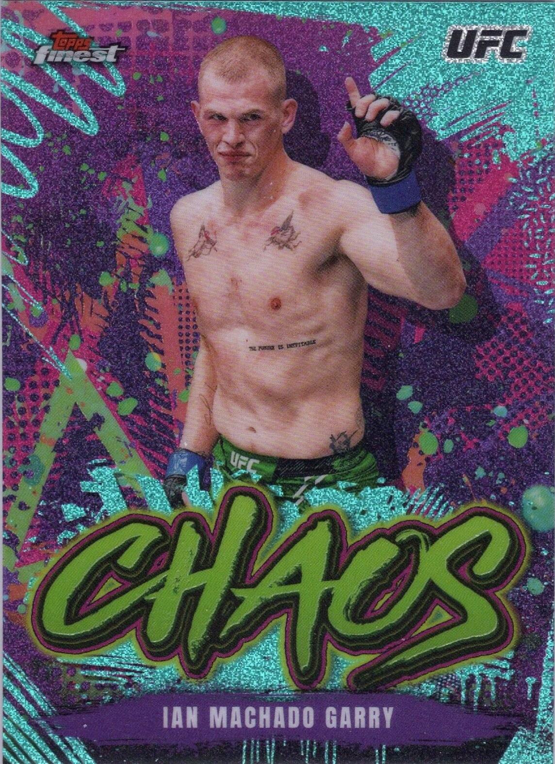 Ian Machado Garry 2024 Topps Finest UFC Chaos #CHA-12 Refractor