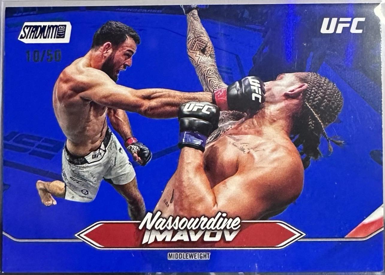 Nassourdine Imavov 2025 Topps Stadium Club UFC Base #76 Blue