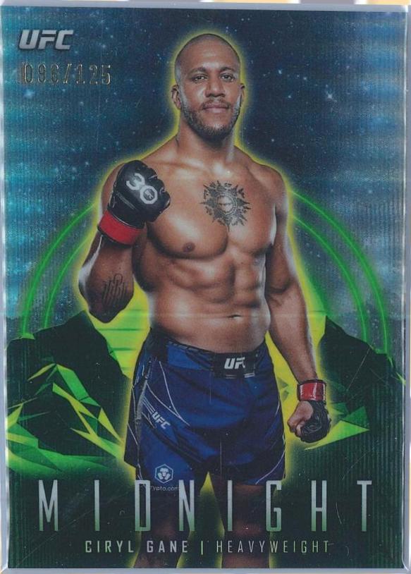 Ciryl Gane 2024 Topps Midnight UFC Base #51 Morning
