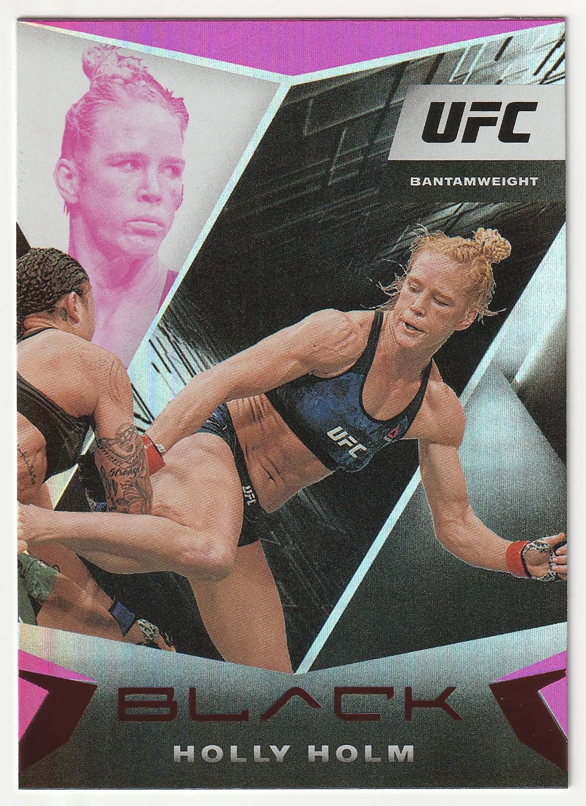 Holly Holm 2021 Panini Chronicles UFC Base Black #101 Pink