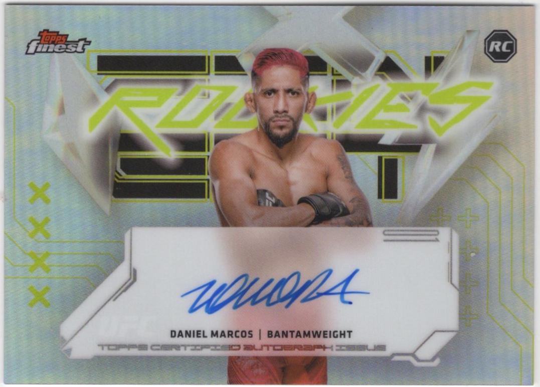 Daniel Marcos 2025 Topps Finest UFC Finest Rookie Autographs #FRA-DM Refractor