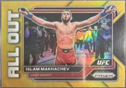 Islam Makhachev 2023 Panini Prizm UFC All Out #29 Gold