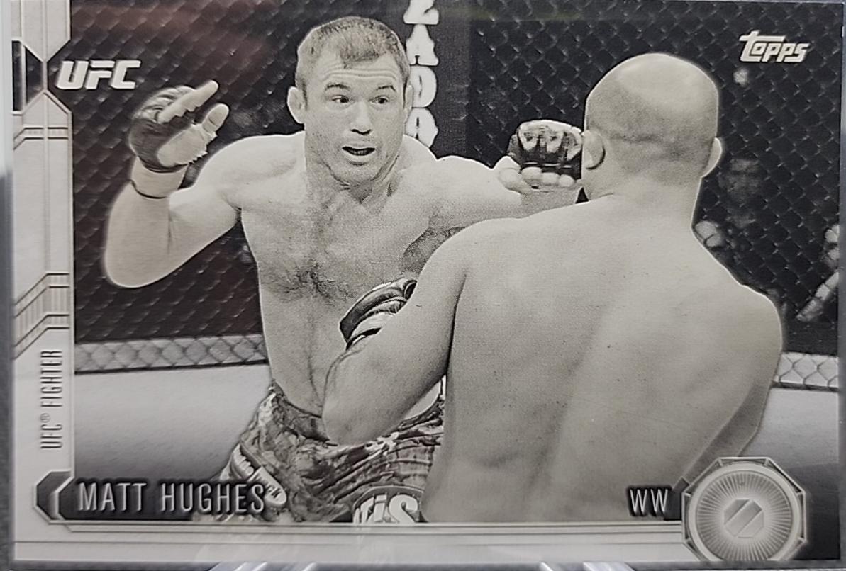 Matt Hughes 2015 Topps UFC Chronicles Base #8 Black and White