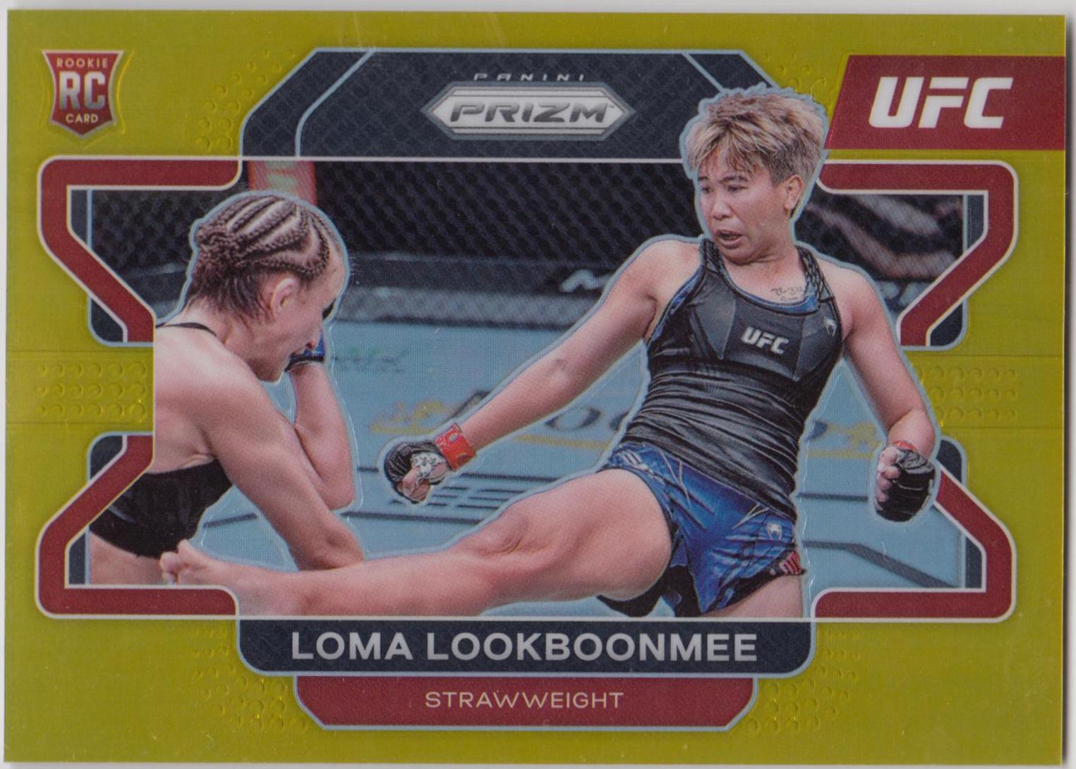 Loma Lookboonmee 2022 Panini Prizm UFC Base #16 Gold