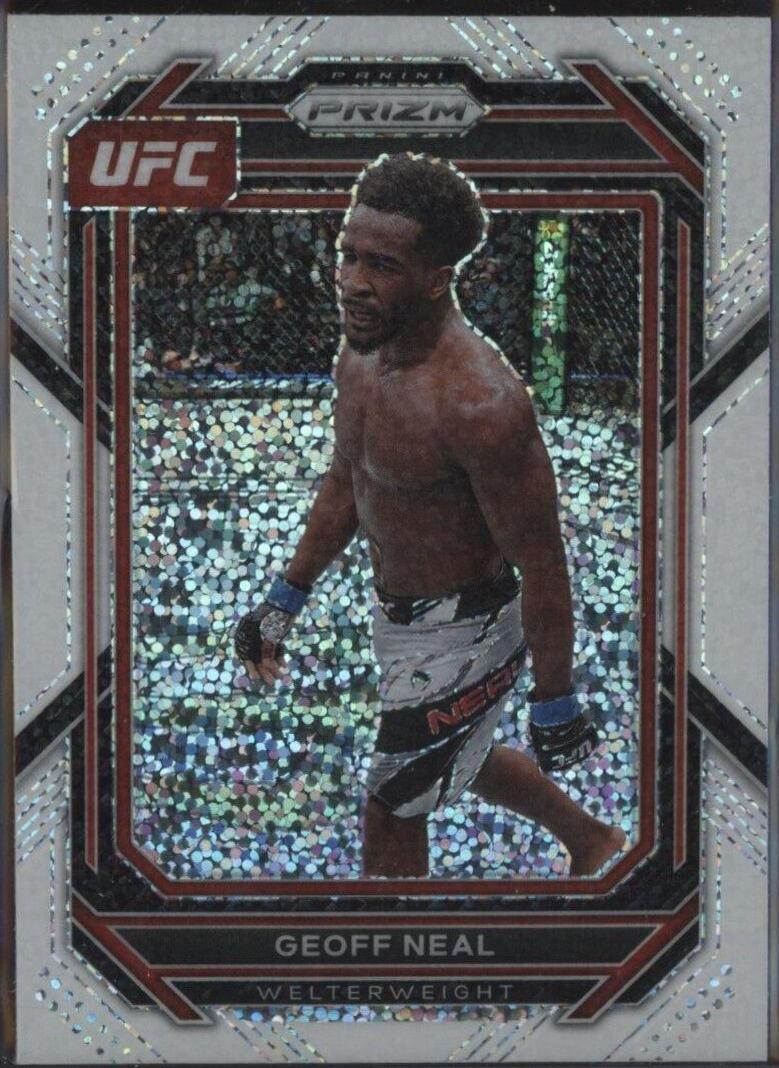 Geoff Neal 2023 Panini Prizm UFC Base #127 White Sparkle