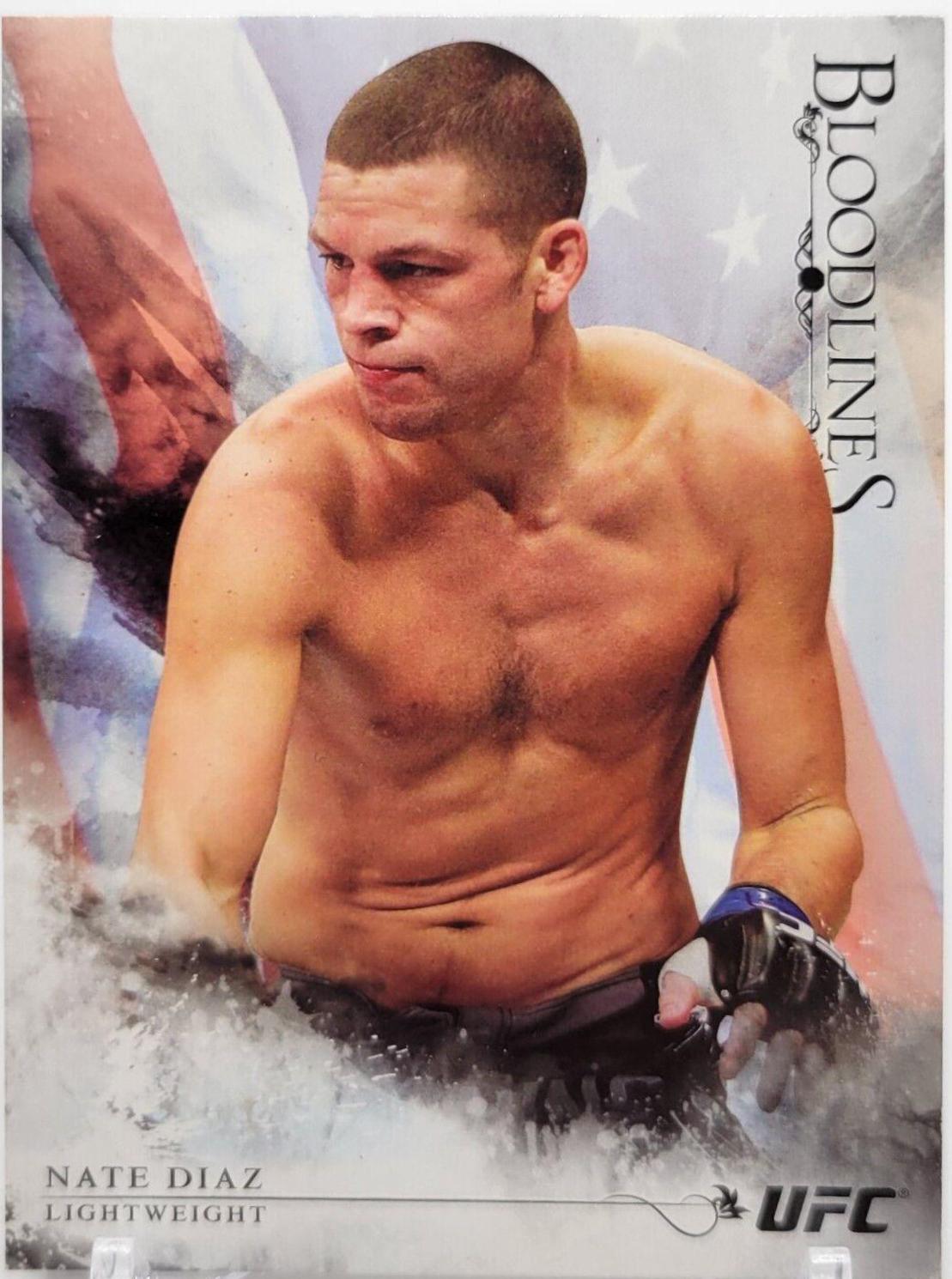 Nate Diaz 2014 Topps UFC Bloodlines Base #36 Flag