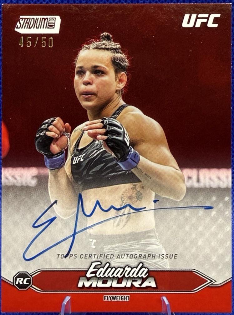 Eduarda Moura 2025 Topps Stadium Club UFC Base Autographs #BCA-EMA Green