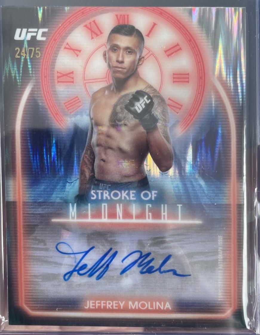 Jeff Molina 2025 Topps Midnight UFC Stroke of Midnight Autographs #SMA-JA Dusk