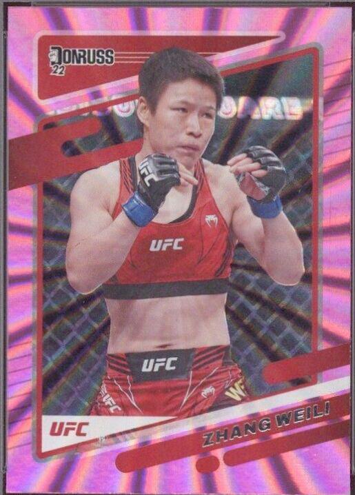 Zhang Weili 2022 Panini Donruss UFC Base #100 Laser