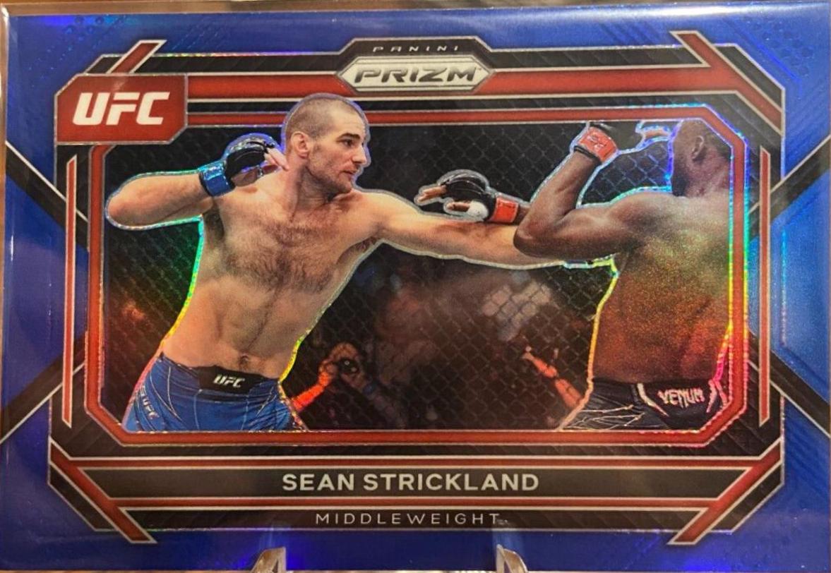 Sean Strickland 2023 Panini Prizm UFC Base #61 Blue