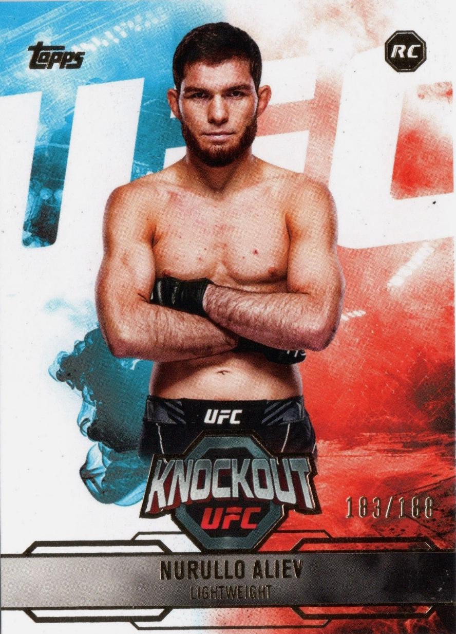 Nurullo Aliev 2025 Topps Knockout UFC Base #66 Gold