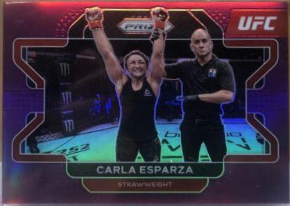 Carla Esparza 2022 Panini Prizm UFC Base #77 Purple