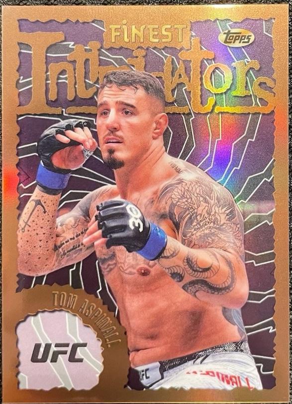 Tom Aspinall 2024 Topps Finest UFC Intimidators #INT-20 Refractor