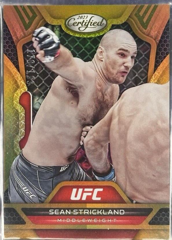 Sean Strickland 2023 Panini Chronicles UFC Base Certified #239 Bronze