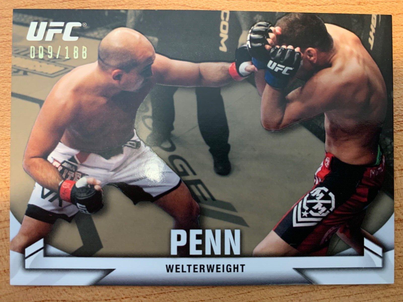 BJ Penn 2013 Topps UFC Knockout Base #8 Gold