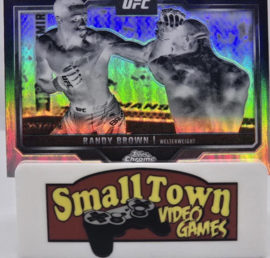 Randy Brown 2025 Topps Chrome UFC Base #23 Negative Refractor