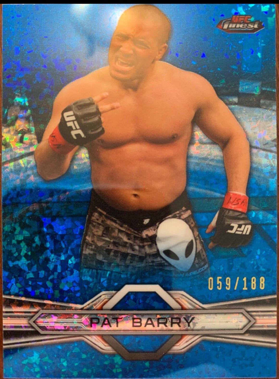 Pat Barry 2013 Topps Finest UFC Base #18 Blue