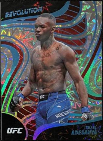 Israel Adesanya 2023 Panini Chronicles UFC Revolution #25 Impact