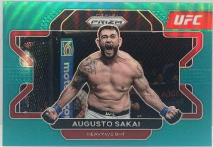Augusto Sakai 2022 Panini Prizm UFC Base #7 Teal