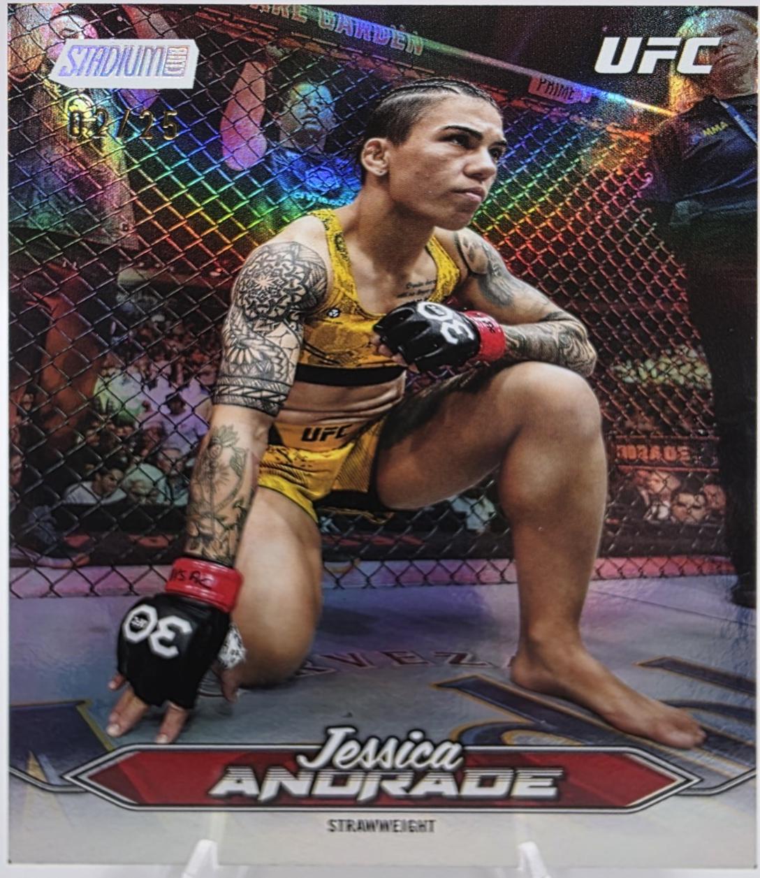 Jessica Andrade 2025 Topps Stadium Club UFC Base #185 Rainbow